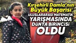 Kırşehirli Damla Matematikte Dünya Birincisi Oldu