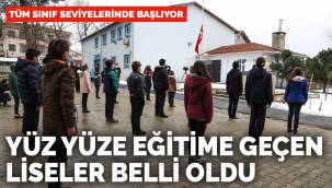 Son dakika! Yüz yüze eğitime geçen liseler belli oldu