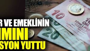 Memur ve emeklinin zammını enflasyon yuttu