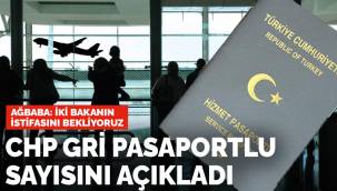 Gri pasaportluların sayısını açıkladı