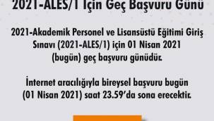 Yeni başvuru hakkı: 2021-ALES/1 geç başvuru tarihi belli oldu