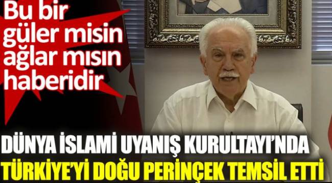 Dünya İslami Uyanış Kurultayı'nda Türkiye'yi Doğu Perinçek temsil etti