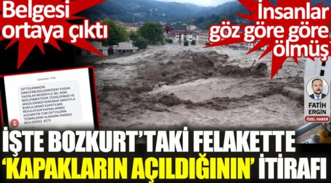 Bozkurt'taki felakette kapakların açıldığının belgesi ortaya çıktı