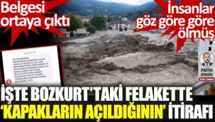 Bozkurt'taki felakette kapakların açıldığının belgesi ortaya çıktı