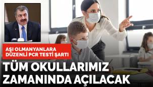 Koca: Koşullar ne olursa olsun yüz yüze eğitime devam edeceğiz