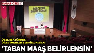 Özel sektördeki öğretmenler sendika kurdular