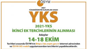 İkinci ek yerleştirme tercihleri başladı... Ek yerleştirme 14-18 Ekim arasında