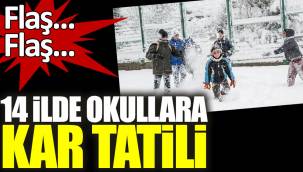 14 ilde okullara kar tatili (21 Ocak Cuma hangi illerde okullar tatil edildi?)
