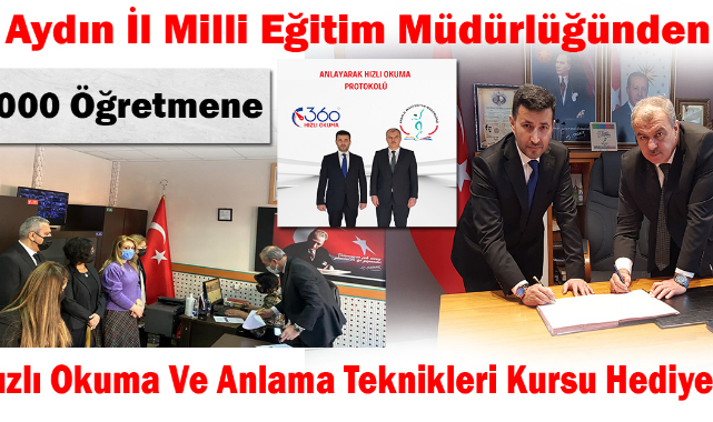 Aydın İl Milli Eğitim Müdürlüğünden 5000 Öğretmene Hızlı Okuma Ve Anlama Teknikleri Kursu Hediyesi