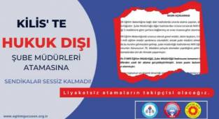 Eğitimin Gücü-Sen'den 76 Atamalarına karşı basın bildirisi