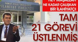 Hey maşallah! Ne kadar çalışkan bir ilahiyatçı, tam 21 görev üstlenmiş...