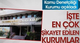İşte en çok şikayet edilen kamu kurumları!