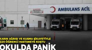 Kayseri'de okulda panik! 220 öğrenci hastaneye koştu