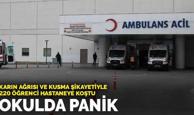 Kayseri'de okulda panik! 220 öğrenci hastaneye koştu