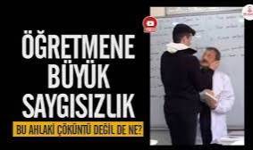Öğretmene yapılan saygısızlık tepki topladı!