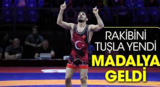 Rakibini tuşla yendi, Münir Recep Aktaş’tan bronz madalya