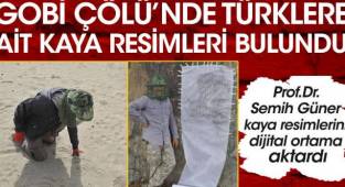 Gobi Çölü'nde eski Türklere ait kaya resimleri bulundu