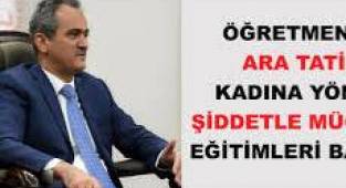 Öğretmene kadına şiddetle mücadele eğitimi