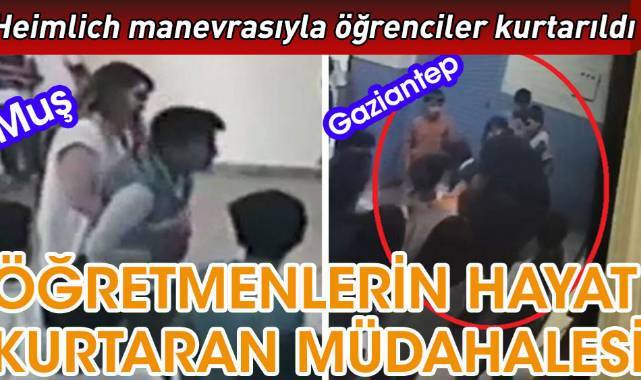 Öğretmenlerin hayat kurtaran müdahalesi