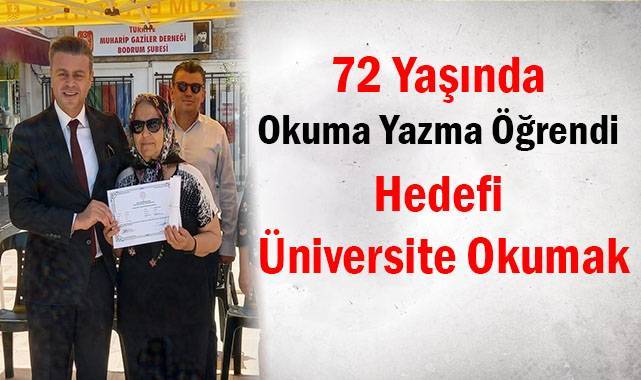 72 Yaşında Okuma Yazma Öğrendi Hedefi Üniversite Okumak