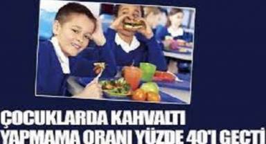Çocuklarda kahvaltı yapmama oranı yüzde 40'ı geçti