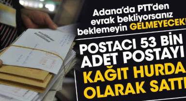 Postacı 53 bin adet postayı kağıt hurda olarak sattı