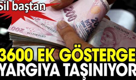 3600 ek gösterge yargıya taşınıyor
