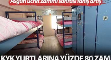 KYK yurtlarına yüzde 80 zam