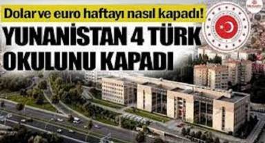 Türkiye'den kınama geldi! Yunanistan 4 Türk okulunu kapadı