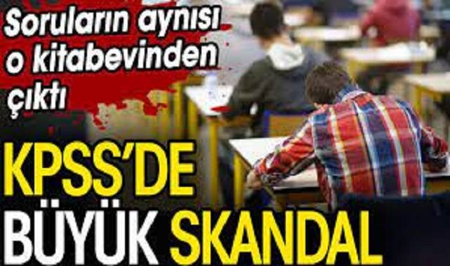 KPSS'de büyük skandal. Soruların aynısı o kitabevinden çıktı