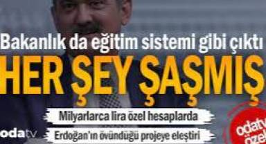 Milli Eğitim Bakanlığı da eğitim sistemi gibi çıktı... Her şey şaşmış