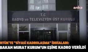 RTÜK’te siyasi kadrolaşma! Bakan Murat Kurum'un eşine kadro verildi