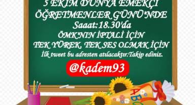 5 Ekim dünya öğretmenler günü, öğretmenlerden büyük etkinlik