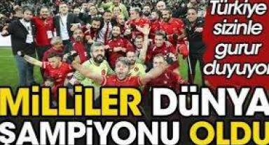 Helal olsun size. Ampute Milli Takımımız Dünya Şampiyonu
