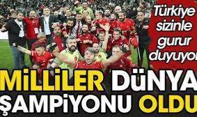 Helal olsun size. Ampute Milli Takımımız Dünya Şampiyonu