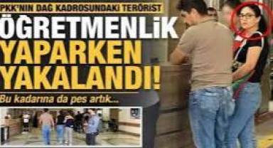 PKK'lı kadın terörist dağdan inip öğretmenlik yaptı!