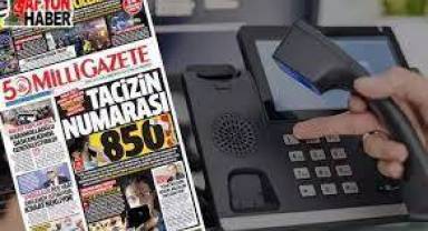 Tacizin numarası 850