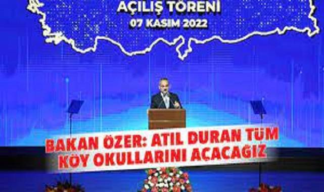 Bakan Özer: Atıl duran tüm köy okullarını açacağız