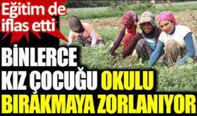 Binlerce kız çocuğu okulu bırakmaya zorlanıyor