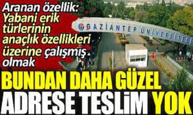 Bundan daha güzel adrese teslim yok. Aranan özellik: Yabani erik türlerinin anaçlık özellikleri üzerine çalışmış olmak