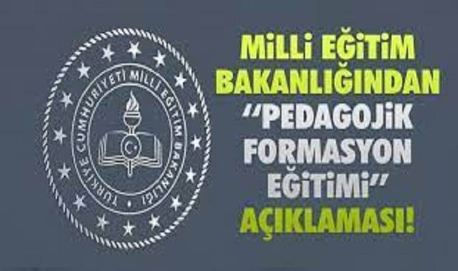 MEB’den ‘pedagojik formasyon eğitimi’ açıklaması