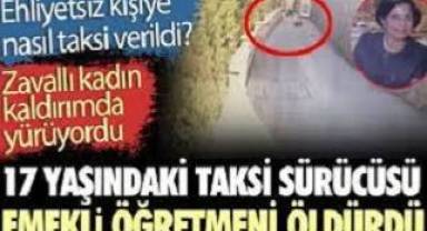 17 yaşındaki taksi sürücüsünün çarptığı emekli öğretmen istinat duvarından düşüp öldü