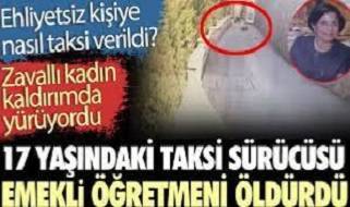 17 yaşındaki taksi sürücüsünün çarptığı emekli öğretmen istinat duvarından düşüp öldü