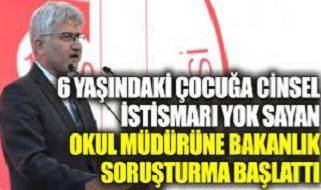6 yaşındaki çocuğa cinsel istismarı yok sayan okul müdürüne bakanlık soruşturma başlattı