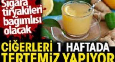 Akciğerleri 1 haftada tertemiz yapıyor. Sigara tiryakileri bağımlısı olacak