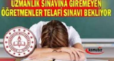 Binlerce öğretmen telafi sınavı bekliyor!