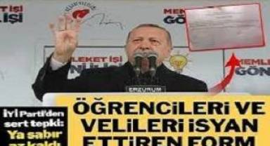 Erdoğan'ın mitingi için velilere izin kağıdı dağıtıldı