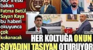 Her koltuğa onun soyadını taşıyan oturuyor. AKP’li eski bakan Fatma Betül Sayan Kaya bu haberi okuyunca çok kıskanacak