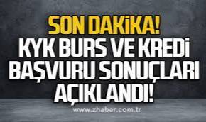 KYK burs ve kredi başvuru sonuçları açıklandı