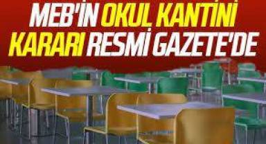 MEB, okul kantinlerinde kira artışını yüzde 25'e sabitledi